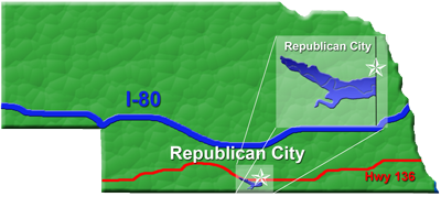 Republican City, NE and Harlan County Lake